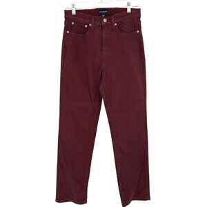 Lucky Brand Hi-Rise Ankle Maroon Denim Jeans Size 29